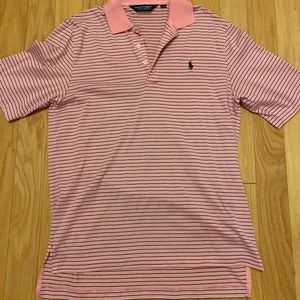 Small Polo Golf Pink Striped Polo